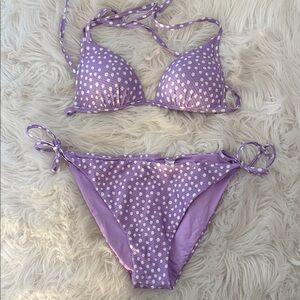 Purple Polka Dot Bikini